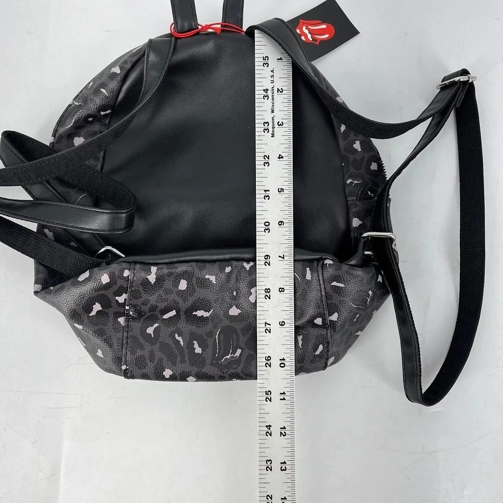 The Rolling Stones Mini Backpack Grey Leopard Print‎ Bravado BKP6088RS-BIHS NEW